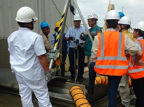 Inspección de seguridad en planta